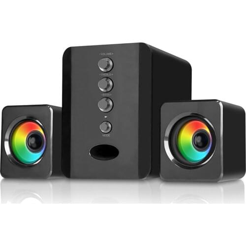 SADA D-202 Speaker USB Wired Combination Speakers Computer Speakers Bass Stereo Music Player Subwoofer Sound Box for Smart Phone
