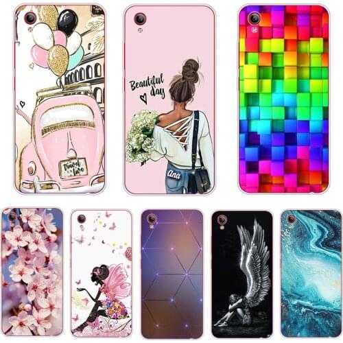 Cover For Vivo Y91C 6.22inch Cases Soft touch TPU Protective Phone Back case Y91 C VIVOY91C Bumper Shell flower