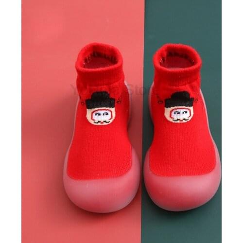 Baby Sock Shoes Anti-slip Cartoon Cute Breathable Shoes Baby Girl Baby Boy Soft Sole Baby Kid Casual PInk Blue Red Shoes