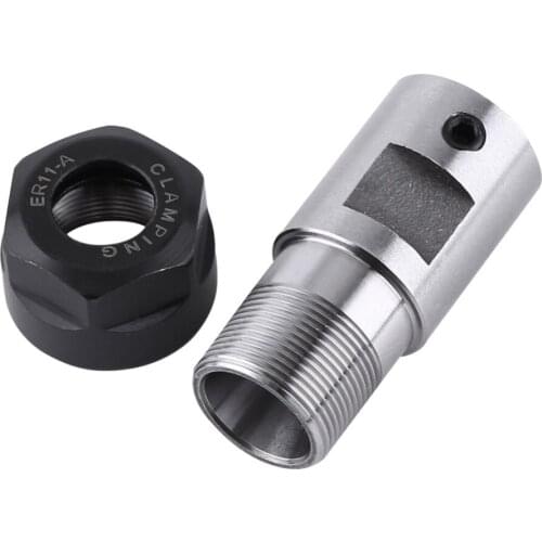 ER11 Steel Collets Chuck Spindle Extension Rod Motor Shaft Holder Inner 8MM For CNC Milling Accessories Spindle Spring Collet