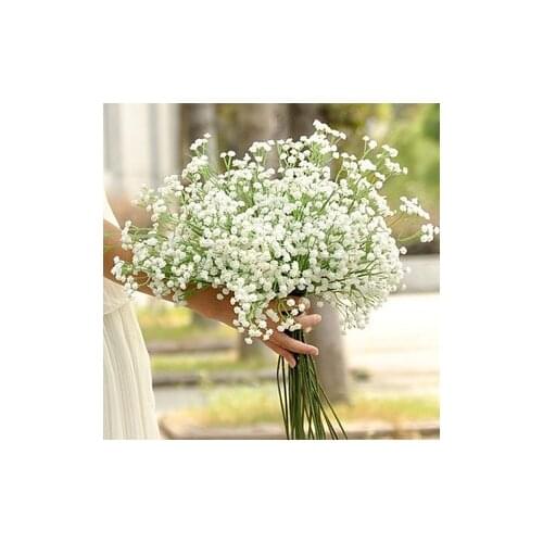 PU Gypsophila Babys Breath Artificial Fake Silk Flower Plant Home Wedding Decor