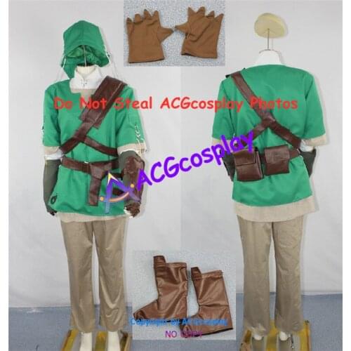 Twilight Princess Link Cosplay Costume whole set include headwear acgcosplay costume