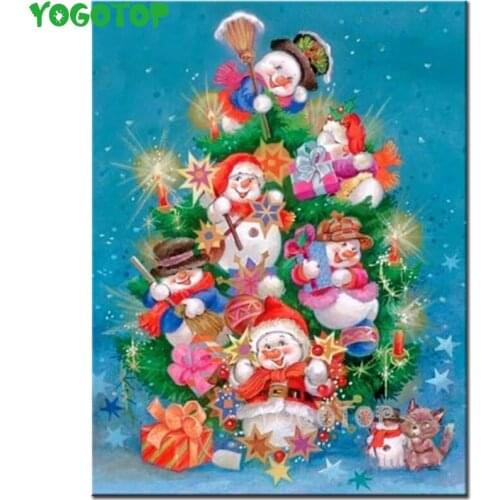 Square Round Diamond Painting Cross Stitch Christmas Doll 5D Diy Diamond Embroidery Diamond Art Decor Christmas gift YY4562