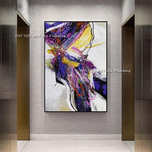 Marble Texture Abstract green purple Wall Art Modern Style Canvas Painting Nordic Decorative Picture Home Decor