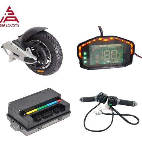 QS 1000W Mid Drive Motor Assembly Kits 72V 55KPH with 10inch Rim and EM50SP Controller and Z6 Throttle for Electric Scooter