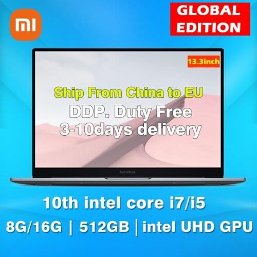 Xiaomi RedmiBook Air 13.3 inch Laptop Intel Core i7-10510Y/i5-10210Y 8G/16G RAM 512GB SSD Notebook 2.5K Screen Office Computer