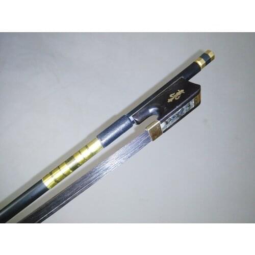 New black Carbon fiber Cello bow 4/4 size, black horse hair professional Cello parts, Free Shipping