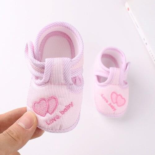 First Walkers Shoes for Newborn Baby Girls Cartoon Prewalker Soft Sole Single Shoes Summer Newborn Shoes Sandals