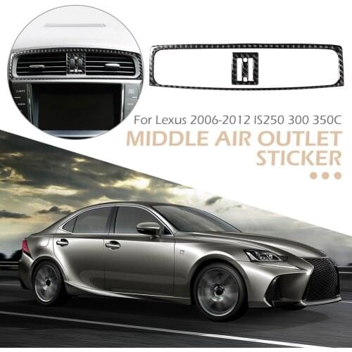 Console Air Conditioning Vent Cover Lightness and Portability No Space Occupy Carbon Fiber Trim Frame for LEXUS IS 06-12