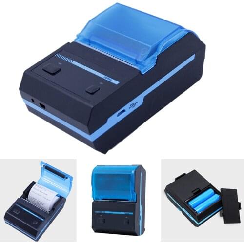 Label Printer Bluetooth 4X6 Printing Width 58mm Handheld Thermal Printer for Market Restaurant Receipt