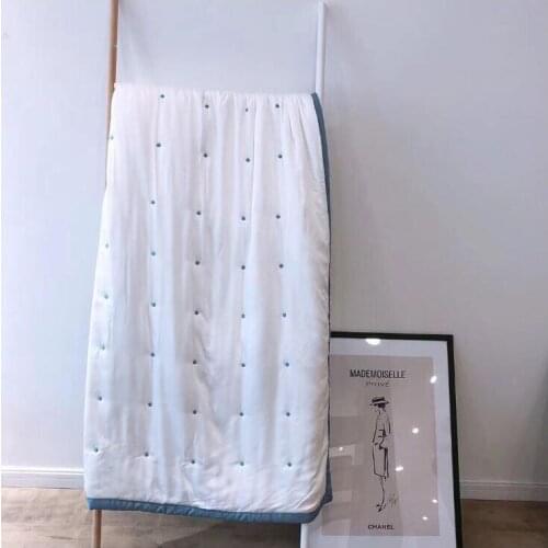 Simple Summer thin DUVET COVER soft Modal warm LUXURY summer QUILT DOUBLE air condition Blanket Queen King Size Bed quilt