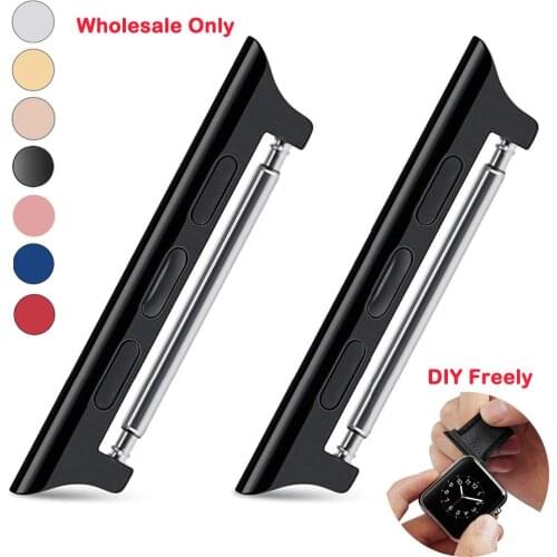 Stainless steel Adapter Connector for Apple Watch Band DIY 44mm 42mm 40mm 38mm 5 4 3 2 Band For iWatch wrist strap Connector
