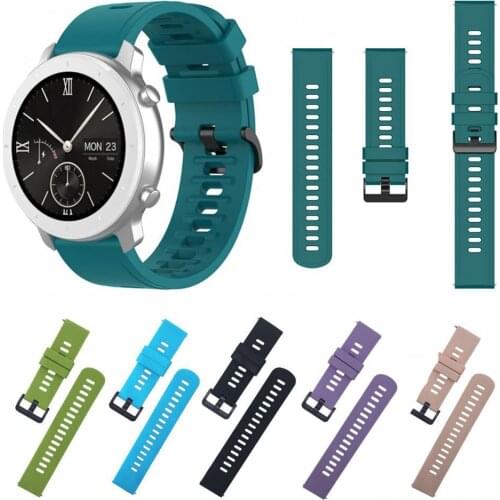 22/20mm Silicone Watch Strap Replacement Watchband Wristband for Amazfit GTR2 Intelligent Wearable Device Accessories