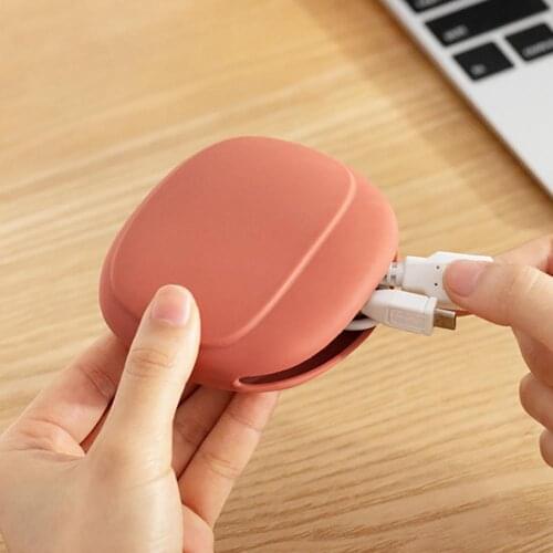 Silicone Earphone Organizer Travel Earbuds Earphones Storage Case Bag Portable Power Cord Organizer Universal Carrying Cable