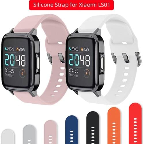 Silicone Strap for Xiaomi LS01 Watch Special Rubber Bracelet Xiaomi Haylou TPU Strap Wrist Strap Belt Wristband with LS02
