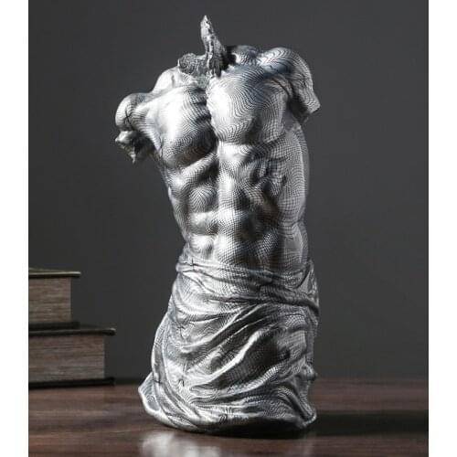 Nordic Retro Greek Mythology Figures Artwork Sculpture Ornaments American Model House Living Home Decoration