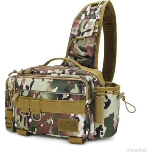 Multifunctional Outdoor Fishing Tackle Bag Waterproof Shoulder Crossbody Fish Lures Waist Pack J12 21 Dropshipping