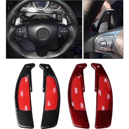 T-carbon Carbon Fiber Steering Wheel Shift Paddle Shifters For Mercedes Benz AMG A45 CLA45 C63 S63 GLA45 2011 2012 2013 2014