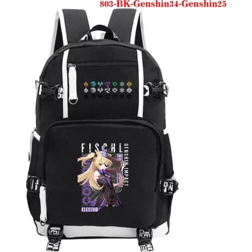 Bookbag Genshin Impact Backpack Women Men Large Capacity School Bags Teenager Travel Laptop Backpacks Back To School for Bags