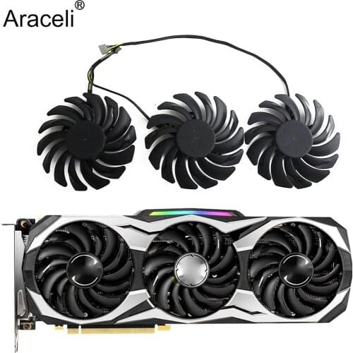 Original PLD09210B12HH DC12V 0.40A RTX2070 RTX2080 FOR MSI GeForce RTX 2070 2080 2080 Ti 11GB DUKE OC V1 Graphics Card Fan