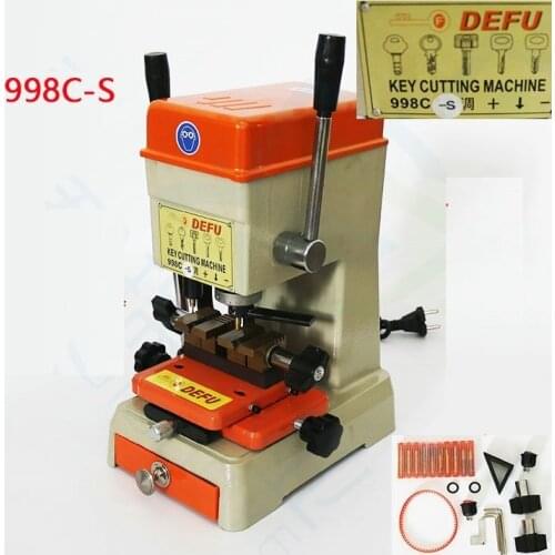 Vertical Key Cutting Machine DEFU 998C-S Upgraded Version With 368A Multi-Function fixture