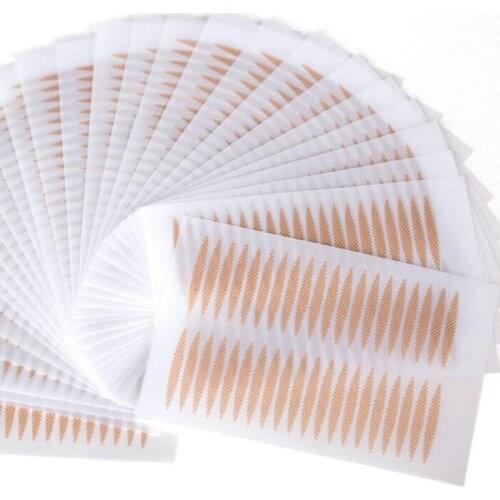 10pcs Double Eyelid Stickers Invisible Olive shaped lace mesh double eyelid tape Eye Makeup lift tools