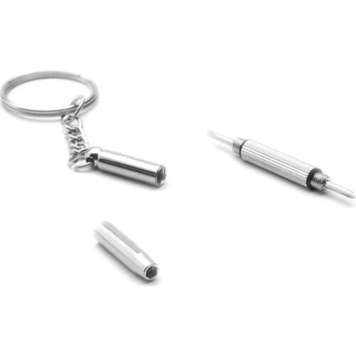 3in1 Eyeglasses Screwdriver Sunglass Watch Repair Kit Screwdriver Tool Keychain