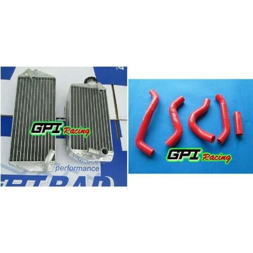 Aluminum racing RH&LH Radiator +HOSE for Suzuki RMZ450 RMZ 450 2007 07 NEW