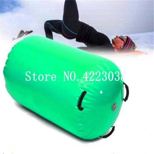 Free Shipping 0.7m Dia 1m Long Inflatable Airtrack Home Roller Small Airtrack Gymnastics Mat Cylinder Gym Training