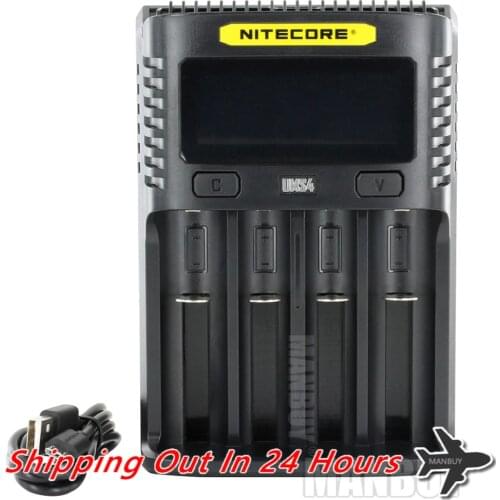 Free Shipping NITECORE UMS4 Automatic Universal 3A Quick Charger Intelligent USB 4-Slots Superb Charger Li-ion Ni-Cd Ni-MH IMR