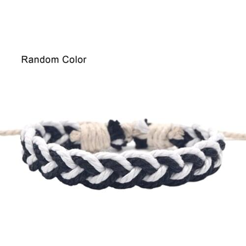 Handmade Antique Cotton Hemp Woven Bracelet Personal Handrope Suitable For Men And Women Couple Bracelet