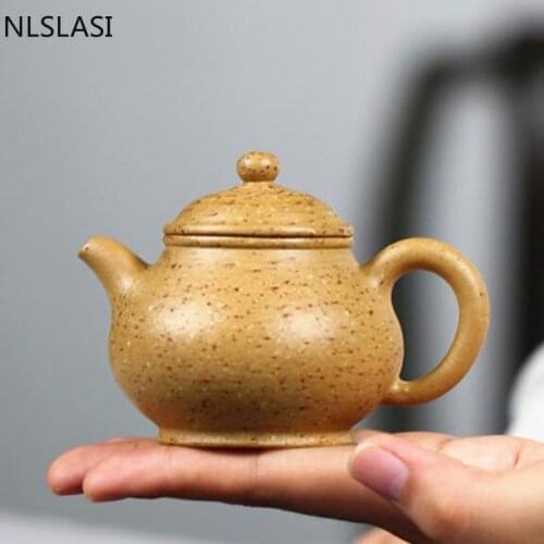 Boutique Small Capacity Yixing Tea Pot Handmade Purple Clay Teapot Raw Ore Beauty Kettle Chinese Tea Ceremony Gifts 90ml