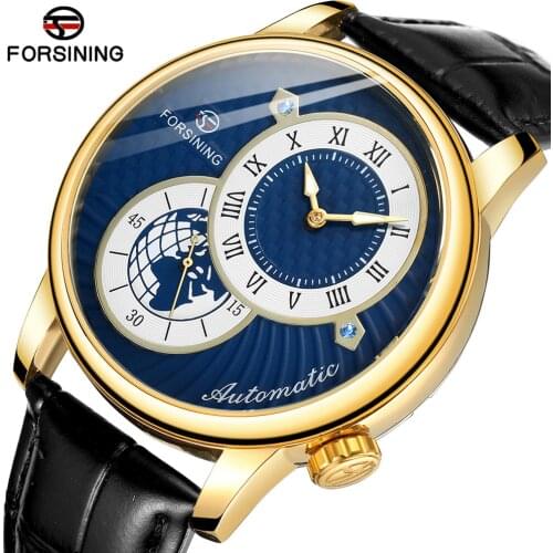 Top Brand FORSINING Men Automatic Mechanical Watch Fashion Self-Winding Watches Mens Luxury Business Wristwatch Waterproof Clock