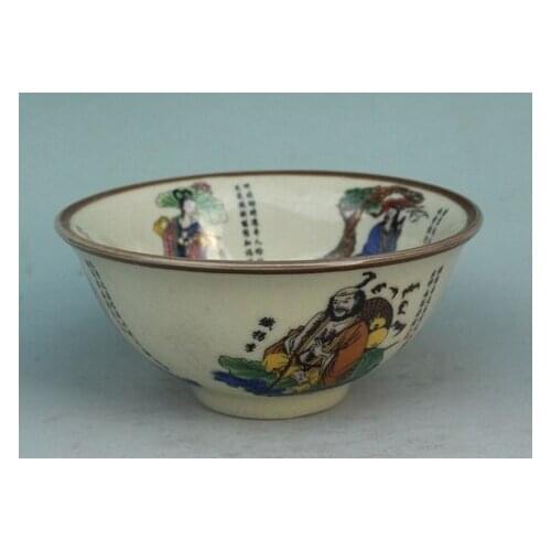 Exquisite Chinese Classical Porcelain Bowl Painted With Eight Immortals (in the legend)