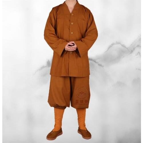 Monk clothing Suits Chinese traditional Buddhist monk Meditation