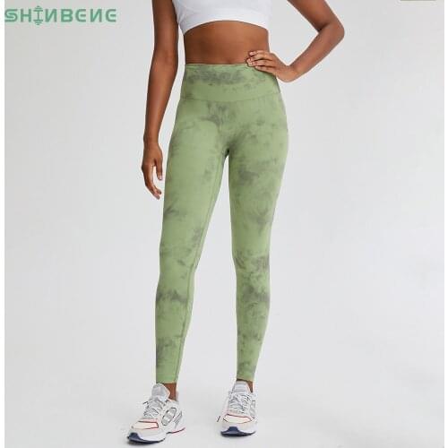 SHINBENE CLASSIC 3.0-TIE DYE Naked Feel Fitness Workout Legging Women No Camel Toe Squat Proof Yoga Pants Sport Gym Legging 2-12