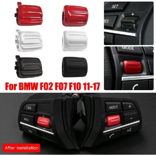 1 pair Car Steering Wheel Switch Buttons Multi-functional Steering Wheel ABS Button For BMW F02 F07 F10 11-17