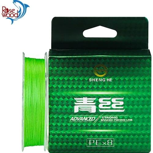 RoseWood 8 Strands Braided Fishing Line 150m Real PE Braided Fishing Wire Multifilament Super Strong Fishing Line Japan