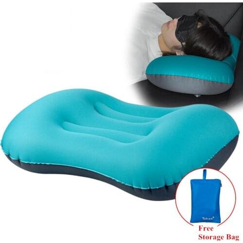 Travel Inflatable Pillow Neck Car Head Rest Air Cushion for Travel Office Nap Head Rest Air Cushion Neck Pillow Outdoor Tools