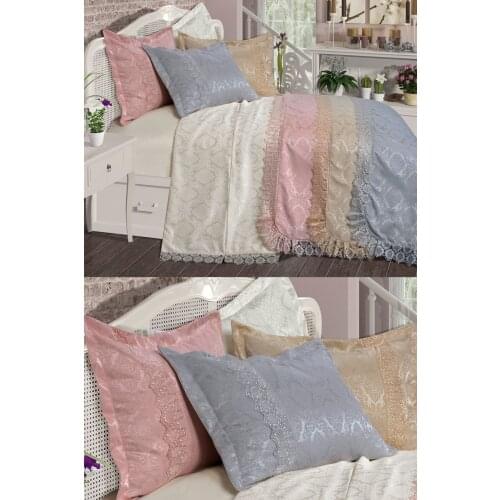 Bedclothes double bed Cotton Satin Chenille Fabric stylish colorful pattern convenient bed room