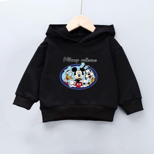 Disney Mickey Boys Girls Casual Sweatshirt Kids Hoodies Long Sleeve Sweatshirt Children Clothes Sweatshirt with hood for Girls