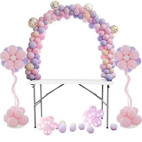 Adjustable Height Wedding Arch Stand Assembled Table Arch Children Kids Birthday Party Decoration DIY Balloon Stand Column