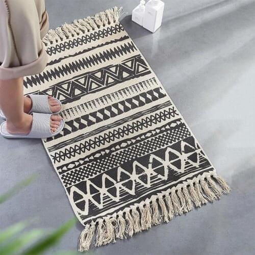 Luxury Carpet Rectangle Retro Tapestry Simple Geometric Impression Anti-skid Area Rug For The Fourth House Coffee Table Carpets