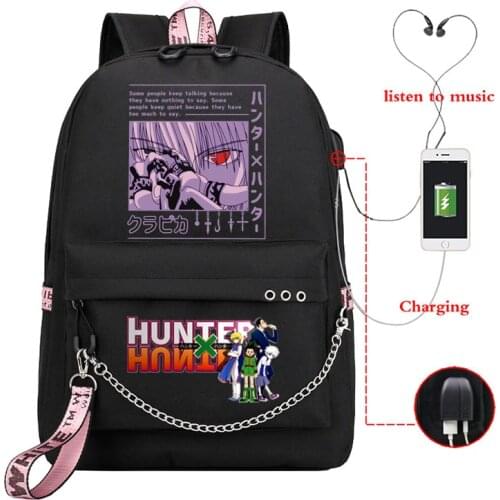 Girls Backpack Bag 2020 Anime Hunter X Hunter School Bag for Teenager Girls Women Anime Manga Kurapika HxH Devil Eye Backpacks