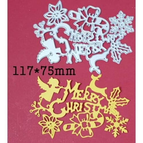 Merry Christmas Candy Canes Metal Cutting Dies For Stamps Scrapbooking Stencils DIY Paper Album Cards Decor Embossing 2020 New