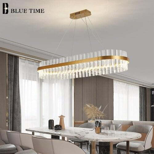Nordic LED Pendant Lights Bedroom Living Room Kitchen Hotel Villa Decor Chandeliers Luminaire Home Indoor Crystal Pendant Lamps