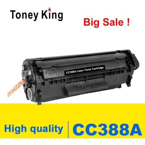 Toney King Toner Cartridge CC388A CC388 388 388a 88a Compatible for HP LaserJet P1007 P1008 P1106 P1108 Printer With Chip