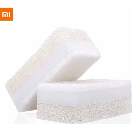 Xiaomi Youpin JieZhi Three-Layer Composite Dishwashing Brush Kitchen Sponges Household Cleaning Eco-Friendly Scouring Pads 6pcs