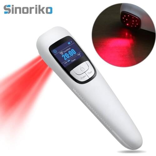 Cold Laser Red Light Therapy Device with Display, LLLT for Shoulder, Joint, Muscle Pain Reliever, Safe for Pet, 4 Power/4 Timer