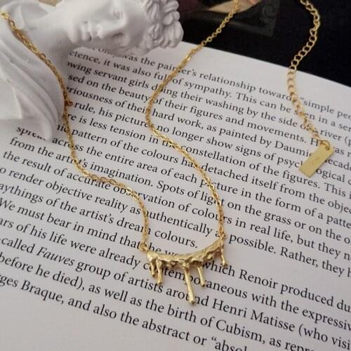 100% Authentic 925 Sterling silver Gold Falling Rain Necklace pendant Fine jEWELRY TLX663